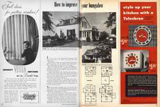 Better Homes & Gardens March 1950 Magazine Article: How to improve your bungalow