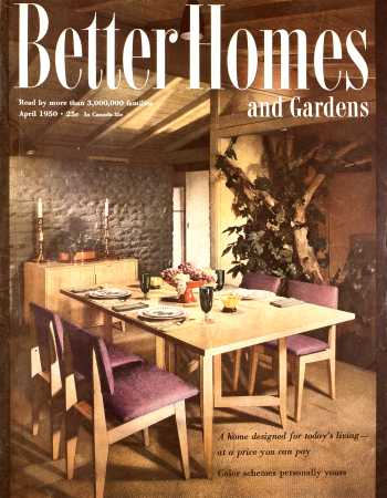 Better Homes & Gardens April 1950 Magazine Cover