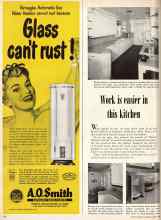 Better Homes & Gardens April 1950 Magazine Article: Work is easier in this kitchen