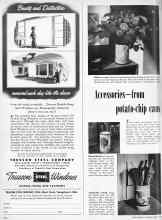 Better Homes & Gardens April 1950 Magazine Article: Accessories--from potato-chip cans
