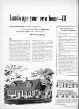 Better Homes & Gardens April 1950 Magazine Article: Landscape your own home--III