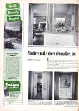 Better Homes & Gardens April 1950 Magazine Article: Shutters make doors decorative, too