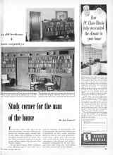 Better Homes & Gardens April 1950 Magazine Article: Study corner for the man of the house