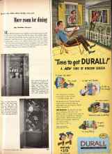 Better Homes & Gardens April 1950 Magazine Article: More room for dining