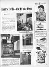 Better Homes & Gardens April 1950 Magazine Article: Electric cords--how to hide them