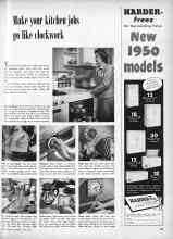 Better Homes & Gardens April 1950 Magazine Article: Make your kitchen jobs go like clockwork