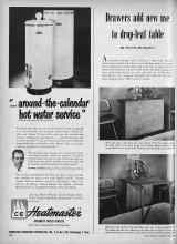 Better Homes & Gardens April 1950 Magazine Article: Drawers add new use to drop-leaf fable