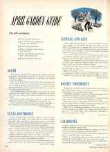 Better Homes & Gardens April 1950 Magazine Article: APRIL GARDEN GUIDE