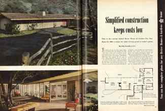 Better Homes & Gardens April 1950 Magazine Article: Simplified construction keeps costs low