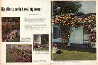 Better Homes & Gardens April 1950 Magazine Article: Big effects needn't cost big money