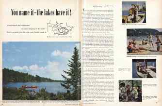 Better Homes & Gardens April 1950 Magazine Article: You name it--the lakes have it!