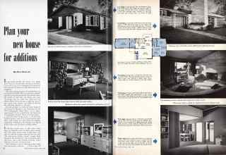 Better Homes & Gardens April 1950 Magazine Article: Plan your new house for additions