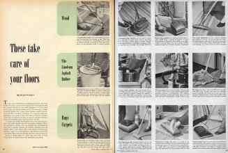 Better Homes & Gardens April 1950 Magazine Article: These take care of your floors