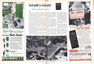 Better Homes & Gardens April 1950 Magazine Article: Local pride is worth money