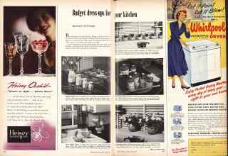 Better Homes & Gardens April 1950 Magazine Article: Budget dress-ups for your kitchen