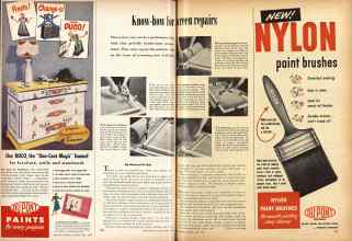 Better Homes & Gardens April 1950 Magazine Article: Know-how for screen repairs