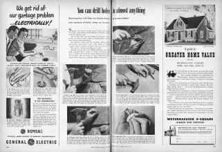 Better Homes & Gardens April 1950 Magazine Article: Yon can drill holes in almost anything