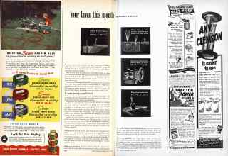 Better Homes & Gardens April 1950 Magazine Article: Your lawn this month