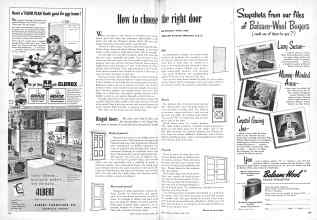 Better Homes & Gardens April 1950 Magazine Article: How to choose the right door