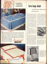 Better Homes & Gardens May 1950 Magazine Article: Yarn lamp shade