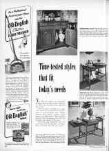 Better Homes & Gardens May 1950 Magazine Article: Time-tested styles that fit today's needs