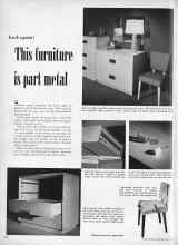 Better Homes & Gardens May 1950 Magazine Article: This furniture is part metal