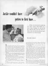 Better Homes & Gardens May 1950 Magazine Article: Jackie wouldn't have gotten to first base...