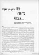 Better Homes & Gardens May 1950 Magazine Article: If your youngster LIES CHEATS STEALS...