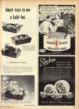 Better Homes & Gardens May 1950 Magazine Article: Smart ways to use a knife box