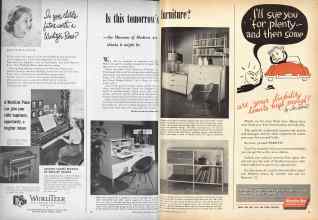 Better Homes & Gardens May 1950 Magazine Article: Is this tomorrow's furniture?