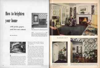 Better Homes & Gardens May 1950 Magazine Article: How to brighten your home
