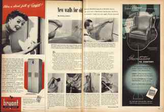 Better Homes & Gardens May 1950 Magazine Article: New walls for old