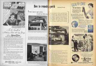 Better Homes & Gardens May 1950 Magazine Article: How to remodel a porch