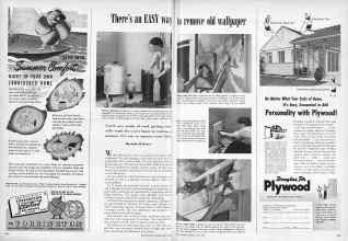 Better Homes & Gardens May 1950 Magazine Article: There's an EASY way to remove old wallpaper