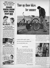 Better Homes & Gardens June 1950 Magazine Article: Tune np tee bikes for summer