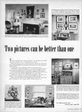 Better Homes & Gardens June 1950 Magazine Article: Two pictures can be better than one