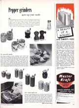 Better Homes & Gardens June 1950 Magazine Article: Pepper grinders spice up your meals