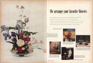 Better Homes & Gardens June 1950 Magazine Article: We arrange your favorite flowers
