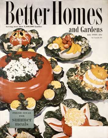 Better Homes & Gardens July 1950 Magazine Cover
