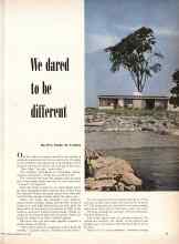 Better Homes & Gardens July 1950 Magazine Article: We dared to be different
