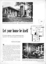 Better Homes & Gardens July 1950 Magazine Article: Let your house be itself