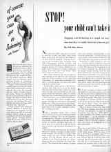Better Homes & Gardens July 1950 Magazine Article: STOP! your child can't take it