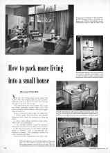 Better Homes & Gardens July 1950 Magazine Article: How to pack more living into a small house