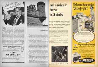 Better Homes & Gardens July 1950 Magazine Article: How to rediscover America in 30 minutes