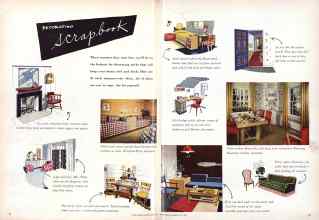 Better Homes & Gardens July 1950 Magazine Article: DECORATING Scrap book