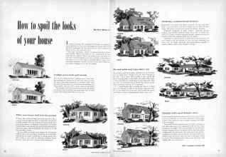 Better Homes & Gardens July 1950 Magazine Article: How to spoil the looks of your house