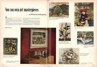 Better Homes & Gardens July 1950 Magazine Article: You can own art masterpieces . . . at down-to-earth prices