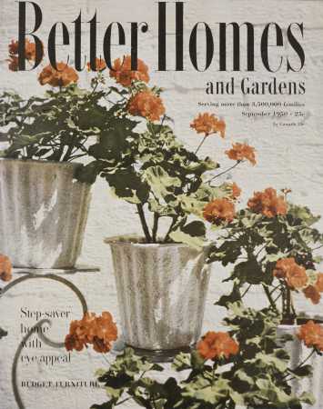 Better Homes & Gardens September 1950 Magazine Cover