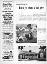 Better Homes & Gardens September 1950 Magazine Article: How to get a home at half-price