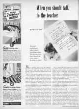 Better Homes & Gardens September 1950 Magazine Article: When yon should talk to the teacher